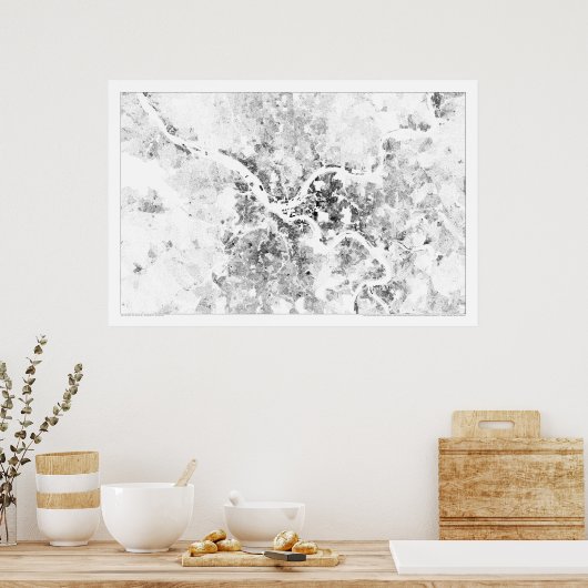 Pittsburgh Census Dotmap Poster (Küche)