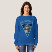 Pittsburgh Christmas Snowman Sweatshirt (Vorne ganz)