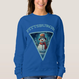 Pittsburgh Christmas Snowman Sweatshirt