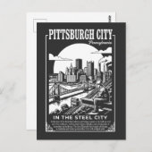 Pittsburgh City Pennsylvania In The Steel City Postkarte (Vorne/Hinten)