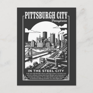Pittsburgh City Pennsylvania In The Steel City Postkarte