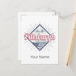 Pittsburgh City United Staaten Pennsylvania USA Feiertagspostkarte