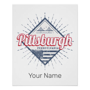 Pittsburgh City United Staaten Pennsylvania USA Poster