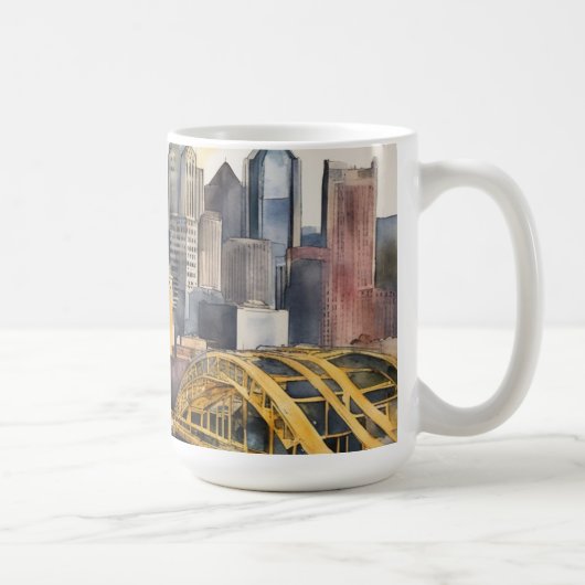 Pittsburgh Cityscape Kaffeetasse (Rechts)