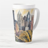 Pittsburgh Cityscape Milchtasse (Rechte Ecke)