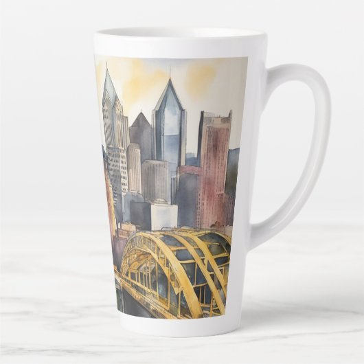 Pittsburgh Cityscape Milchtasse (Rechts)