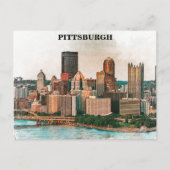 Pittsburgh Cityscape Postkarte (Vorderseite)
