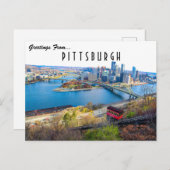 Pittsburgh Cityscape Postkarte (Vorne/Hinten)