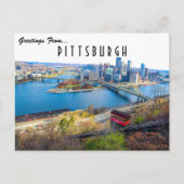 Pittsburgh Cityscape Postkarte (Vorderseite)