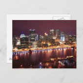 Pittsburgh Cityscape Postkarte (Vorne/Hinten)