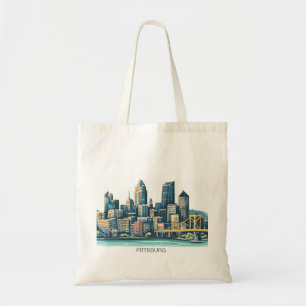 Pittsburgh Cityscape Tragetasche