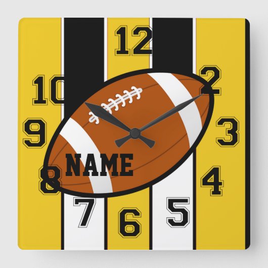 Pittsburgh Colors Football Wall Uhr (Vorderseite)