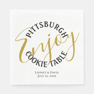 Pittsburgh Cookie Table Gunst Bag Serviette