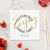Pittsburgh Cookie Table Gunst Bag Serviette (Beispiel)