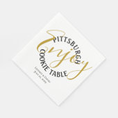 Pittsburgh Cookie Table Gunst Bag Serviette (Ecke)