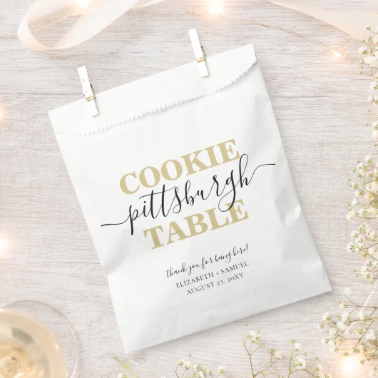 Pittsburgh Cookie Table Personalisiert Gefallen Ba Geschenktütchen (Ausgeschnitten)