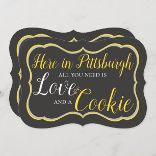 Pittsburgh Cookie Table Sign Einladung