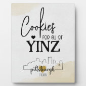 Pittsburgh Cookie Table Sign Fotoplatte (Vorderseite)