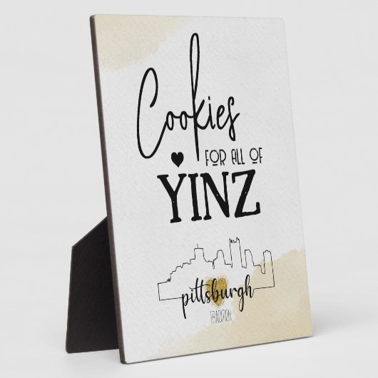 Pittsburgh Cookie Table Sign Fotoplatte (Seite)