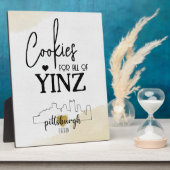 Pittsburgh Cookie Table Sign Fotoplatte (Seite)
