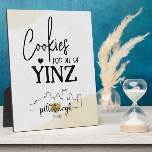 Pittsburgh Cookie Table Sign Fotoplatte (Seite)