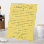 Pittsburgh Cookie Table Sign Sockelschild (In Situ)