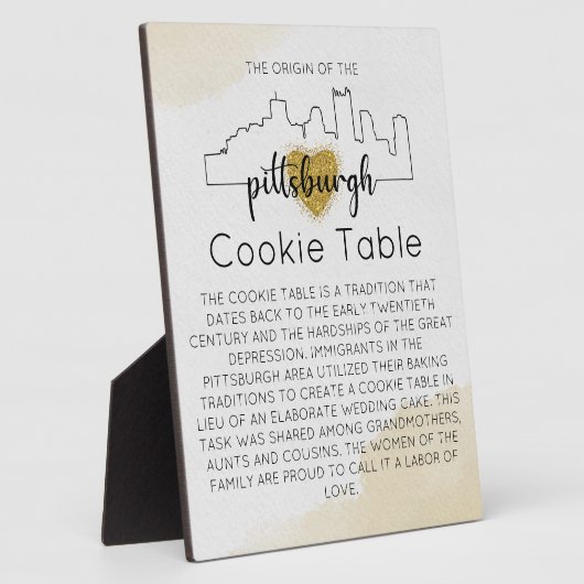 PITTSBURGH COOKIE TABLE SIGN WEDING FOTOPLATTE (Seite)
