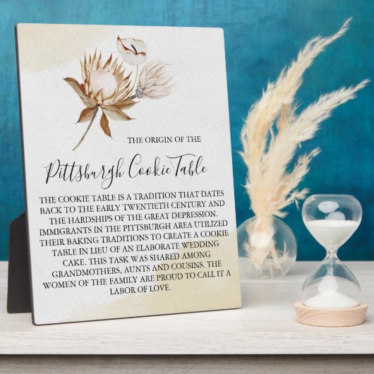 PITTSBURGH COOKIE TABLE SIGN WEDING FOTOPLATTE (Seite)
