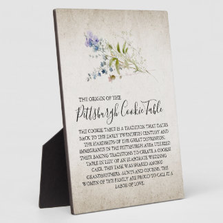 PITTSBURGH COOKIE TABLE SIGN WEDING FOTOPLATTE