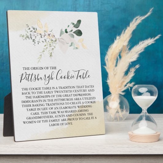 PITTSBURGH COOKIE TABLE SIGN WEDING FOTOPLATTE (Seite)