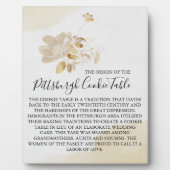 PITTSBURGH COOKIE TABLE SIGN WEDING FOTOPLATTE (Vorderseite)