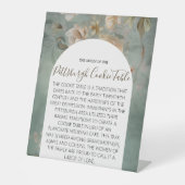 PITTSBURGH COOKIE TABLE SIGN WEDING SOCKELSCHILD (Vorderseite)