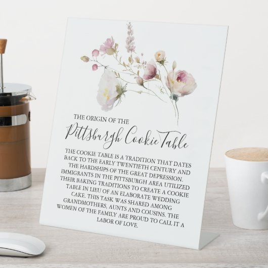 PITTSBURGH COOKIE TABLE SIGN WEDING SOCKELSCHILD (In Situ)