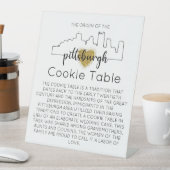 PITTSBURGH COOKIE TABLE SIGN WEDING SOCKELSCHILD (In Situ)