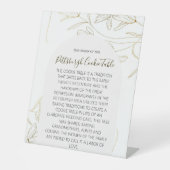 PITTSBURGH COOKIE TABLE SIGN WEDING SOCKELSCHILD (Vorderseite)