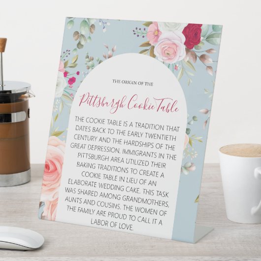 PITTSBURGH COOKIE TABLE SIGN WEDING SOCKELSCHILD (In Situ)