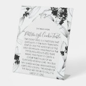 PITTSBURGH COOKIE TABLE SIGN WEDING SOCKELSCHILD (Vorderseite)