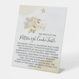 PITTSBURGH COOKIE TABLE SIGN WEDING SOCKELSCHILD