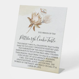 PITTSBURGH COOKIE TABLE SIGN WEDING SOCKELSCHILD