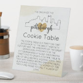 PITTSBURGH COOKIE TABLE SIGN WEDING SOCKELSCHILD (In Situ)
