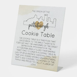 PITTSBURGH COOKIE TABLE SIGN WEDING SOCKELSCHILD