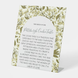 PITTSBURGH COOKIE TABLE SIGN WEDING SOCKELSCHILD