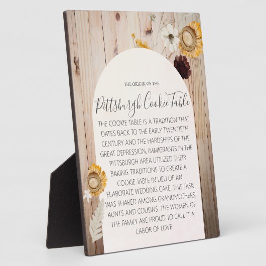 PITTSBURGH COOKIE TABLE SIGN WEDING TABLE SIGN FOTOPLATTE (Seite)