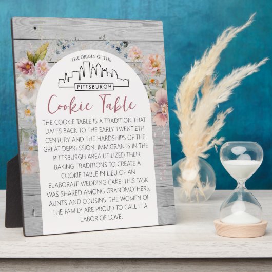 PITTSBURGH COOKIE TABLE SIGN WEDING TABLE SIGN FOTOPLATTE (Seite)