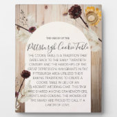 PITTSBURGH COOKIE TABLE SIGN WEDING TABLE SIGN FOTOPLATTE (Vorderseite)