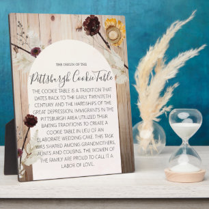 PITTSBURGH COOKIE TABLE SIGN WEDING TABLE SIGN FOTOPLATTE