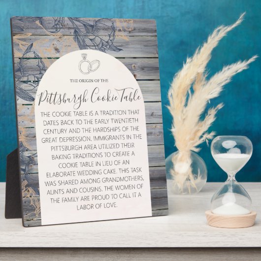PITTSBURGH COOKIE TABLE SIGN WEDING TABLE SIGN FOTOPLATTE (Seite)
