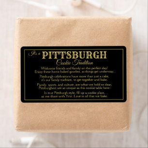 Pittsburgh Cookie Table Theme Label