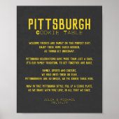 Pittsburgh Cookie Table Wedding Poster (Vorne)