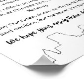 Pittsburgh Cookie Table Wedding Sign Poster (Ecke)